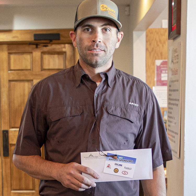 Cody Coulter, CoServ's Director of Operations, won the award for Top Shooter.