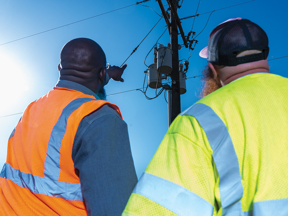 CoServ's power quality technicians are trained to identify small problems before they cause an outage.