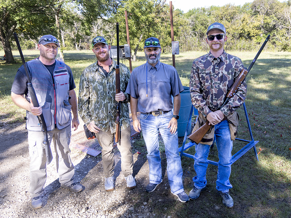 2025 CCF Clay Shoot 2nd Place Team – TEXAS ELECTRIC CO-OP TEAM – SCOTT PRICE, CHAD MONTGOMERY, REID PACK, and JASON BAIR