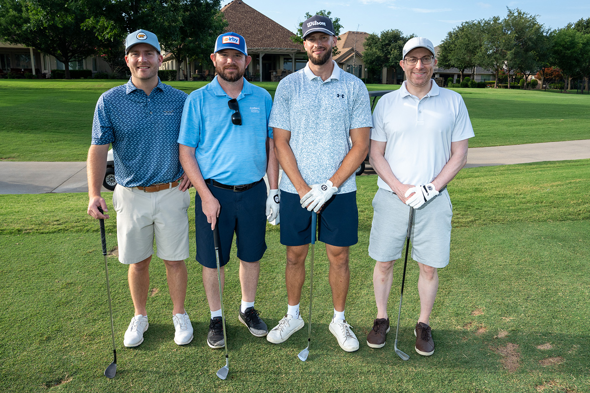 2026 CoServ Charitable Golf Tournament. Irby Utilities Team. Dan Brown,  Mike Bubenicek, Robert Salin, Joe Walsh. Morning Flight First Place Winners.