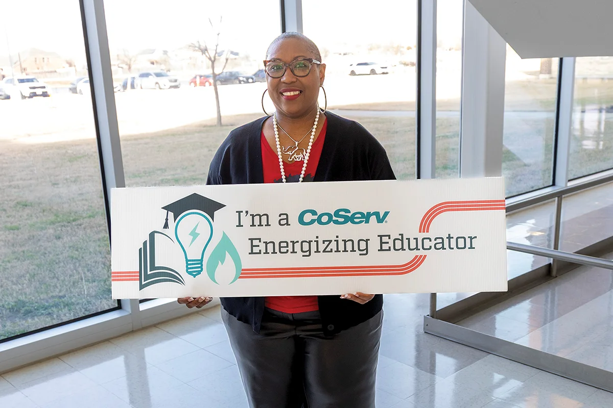 Energizing Educator - Cleo Birckbichler, Teacher at Rodriguez Middle School in Denton ISD. Photo by KEN OLTMANN